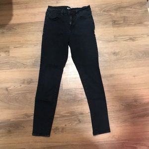 Black high waist BDG skinny jeans